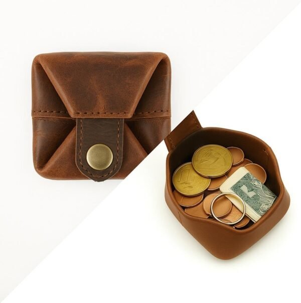 Leather Coin Pouch - Image 4