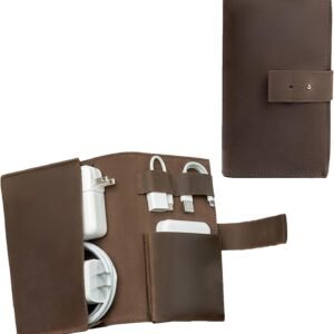 Leather Electronic Organizer Travel Case