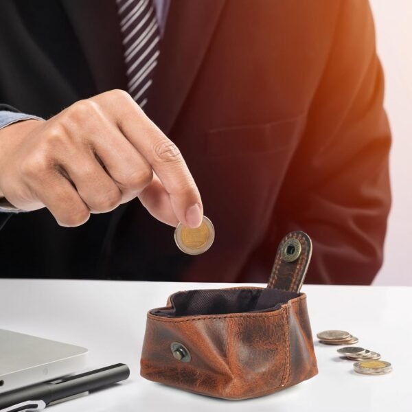 Leather Coin Pouch - Image 2