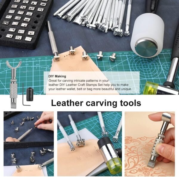 Mayboos 447-Piece Leather Working Tools & Supplies Kit - Image 4
