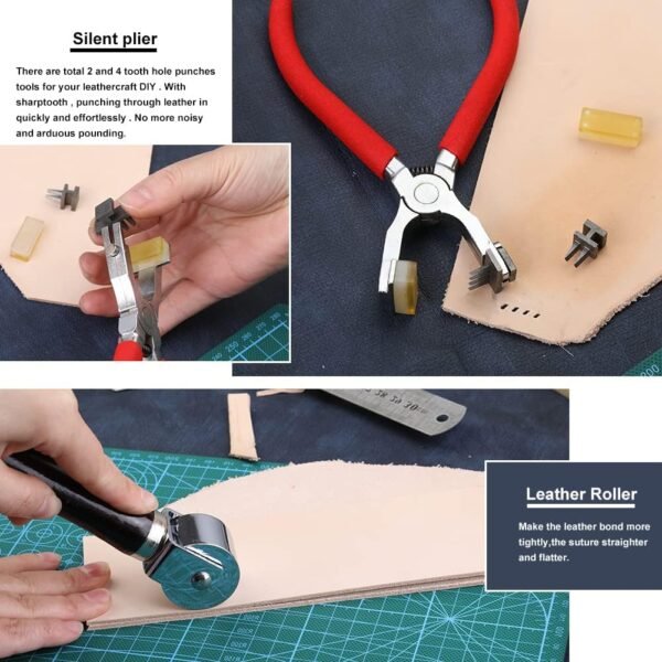 Mayboos 447-Piece Leather Working Tools & Supplies Kit - Image 3