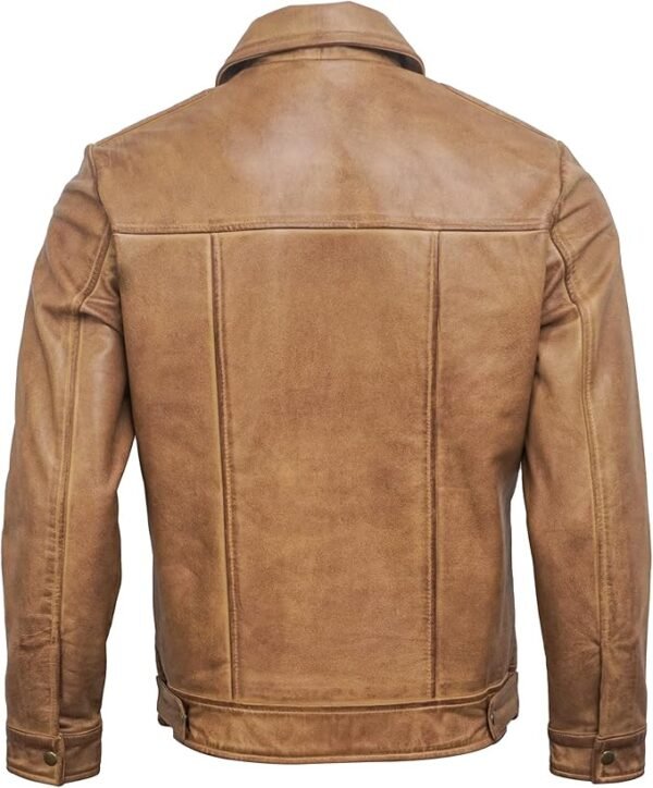 Vintage Men’s Leather Jacket - Image 2