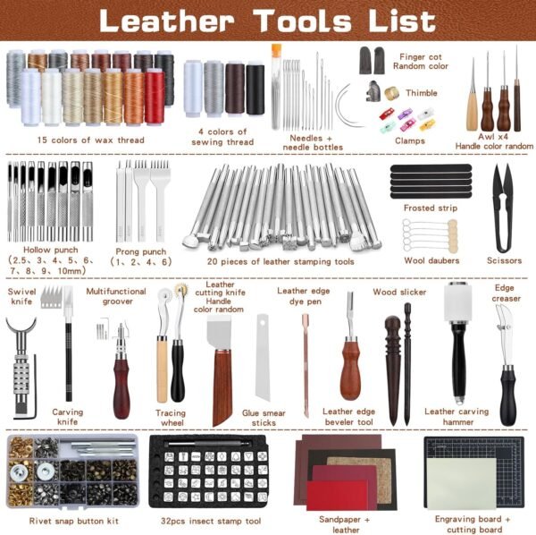 TLKKUE Professional Leather Tooling Kit - Image 2