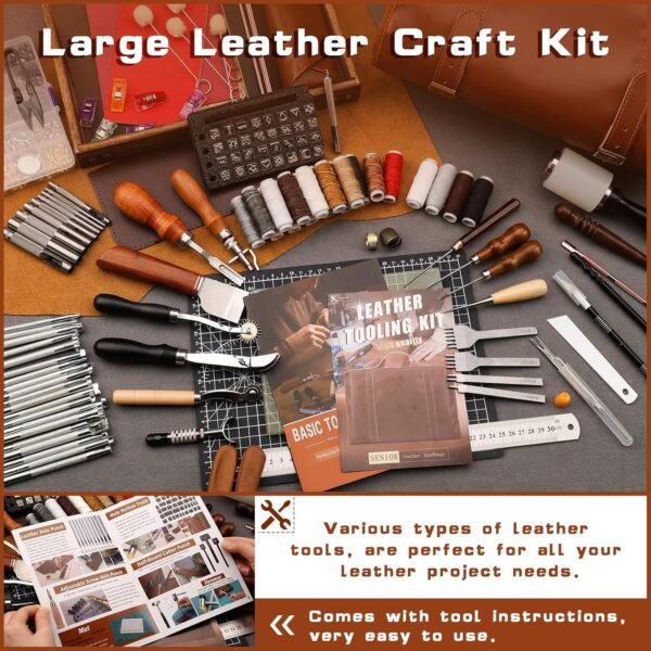 TLKKUE Professional Leather Tooling Kit - Image 3